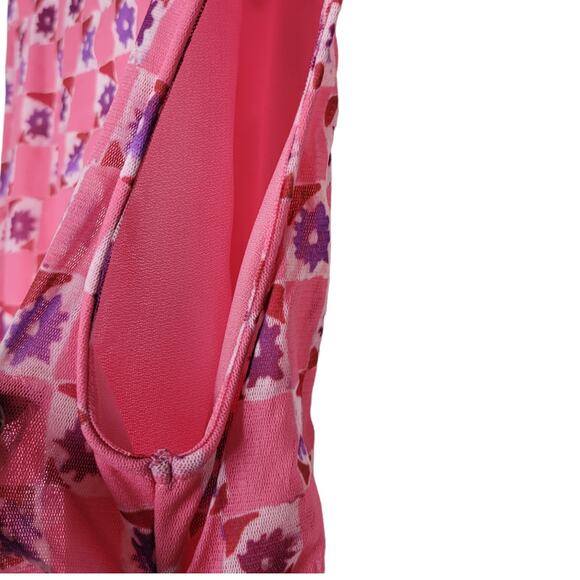 Urban Outfitters High Neck Sleeveless Tank Ruched Bodycon Mini Dress Sz Large - Picture 8 of 10